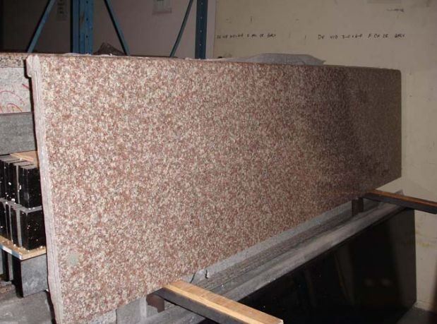 G687 and Bainbrook Peach Granite Slabs